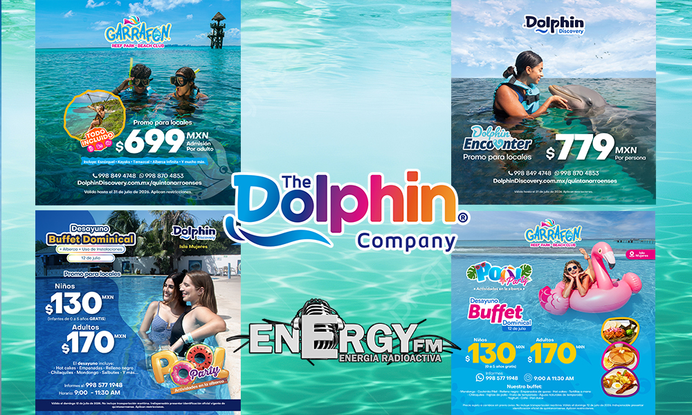 DOLPHIN DISCOVERY Y PARQUE GARRAFÓN PRESENTAN PROMOCIONES DE VERANO PARA QUINTANARROENSES 
